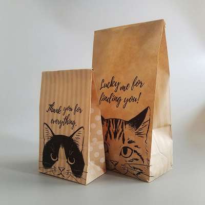 Cat Candy Cookies Wedding Packing Bag Birthday Party Favors Small Paper Gift Packaging Goodie Bags