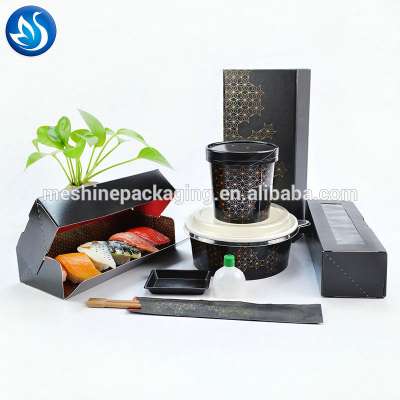 aluminum foil and EPE foam liner corrugated Type for Sushi Use meal prep container box