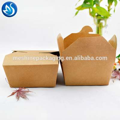 high quality unique to go fruit take away paper salad bowl with window