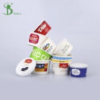 Food Grade 4 oz 5 oz 8 oz 16 oz 32 oz Ice Cream Cup/Yogurt Cup With Logo Printed,Disposable paper Ice Cream Cup With Lid