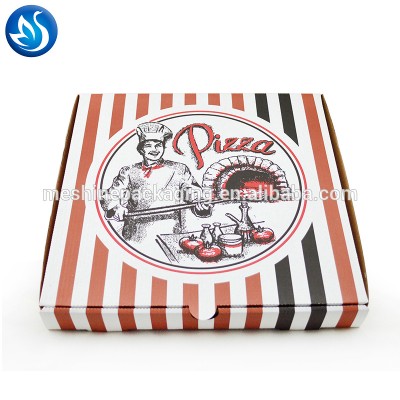 Custom printed design corrugated paper pizza slice carton pizza packing box