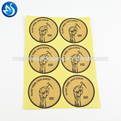 Custom Colorful Adhesive Sticker Round Roll adhesive Label sticker printing