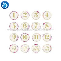 Waterproof Custom Baby Milestone Stickers,Logo Printing Adhesive Sticker Label,