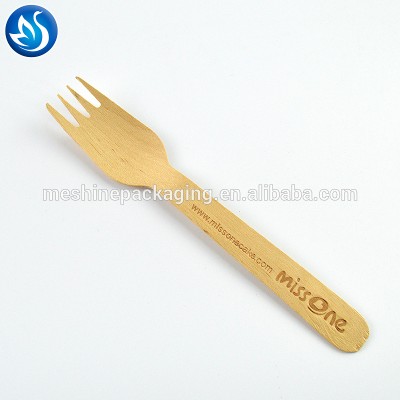 biodegradable bamboo wooden cutlery fork spoon knife